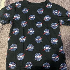 NASA Logo Black Short Sleeve Tee